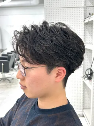 ショート パーマ メンズ 【柏/メンズパーマ 特化】🍏網中勇喜のヘアスタイル
