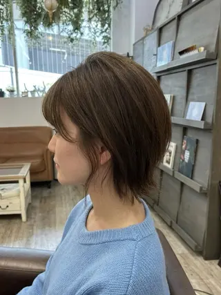 ショート カラー Ai まとまる 縮毛矯正/ショートのヘアスタイル