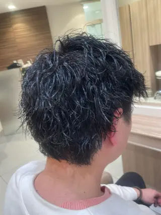 ショート パーマ メンズ 韓国ヘアメイク🎀/ 縮毛矯正✨山本媛香のヘアスタイル