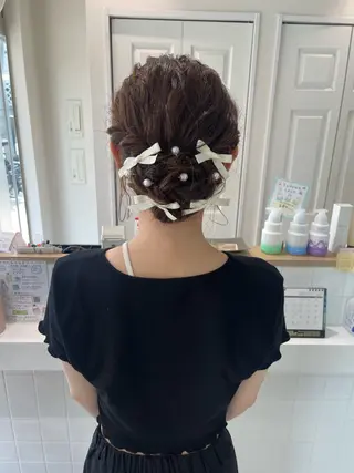 ヘアアレンジ * 透明感カラー c h i h o *のヘアスタイル