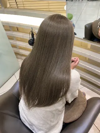 セミロング カラー 艶髪/似合わせ/ ブリーチなし🫧のヘアスタイル