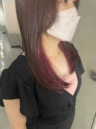 ロング カラー 吉村 夏椰のヘアスタイル