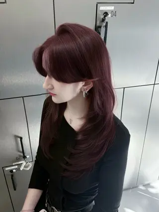 ロング カラー ⛓ワンホンレイヤー 🥀🖤/あいりのヘアスタイル