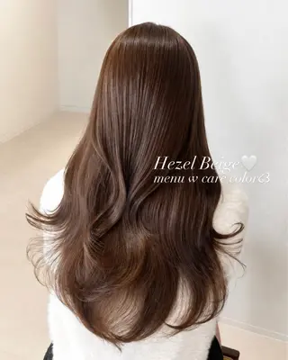 ロング カラー ブリーチなしWカラー 🎀韓国ヘア/amiのヘアスタイル