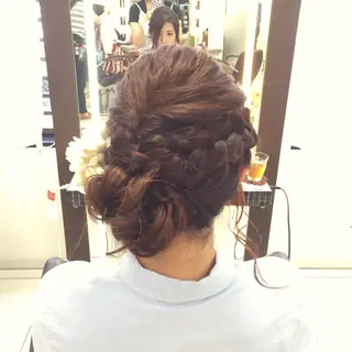 セミロング ロング ヘアアレンジ 大平 美沙のヘアスタイル