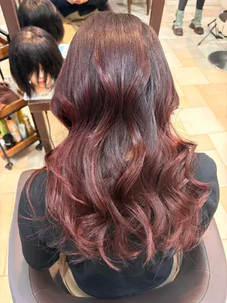ロング カラー うえの/艶カラー /ダブルカラーのヘアスタイル