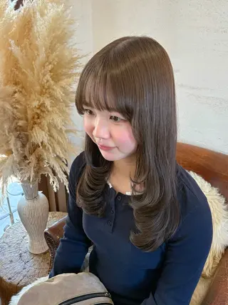 セミロング 田島 千愛のヘアスタイル