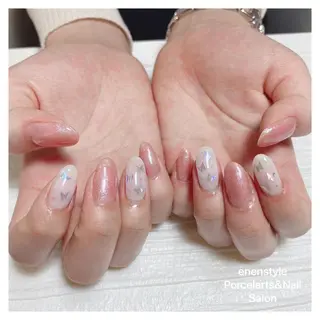 ミディアム ネイル 🐾enen style 🐾のネイルデザイン