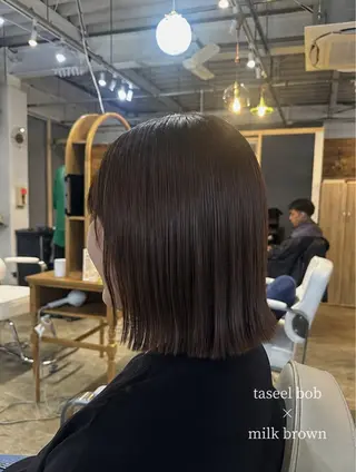ミディアム カラー 🍊暖色/ボブ chihiro🌼ོのヘアスタイル