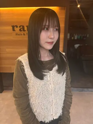 セミロング ラーム松江学園店 武田蘭可のヘアスタイル