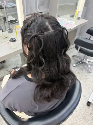 ヘアアレンジ さや🍀/透明感 カラー/ヘアセットのヘアスタイル