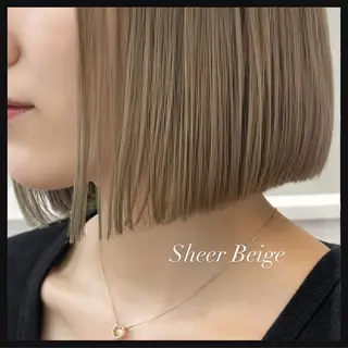 カラー 透明感ダブルカラー/ 似合わせボブ👑涼介のヘアスタイル