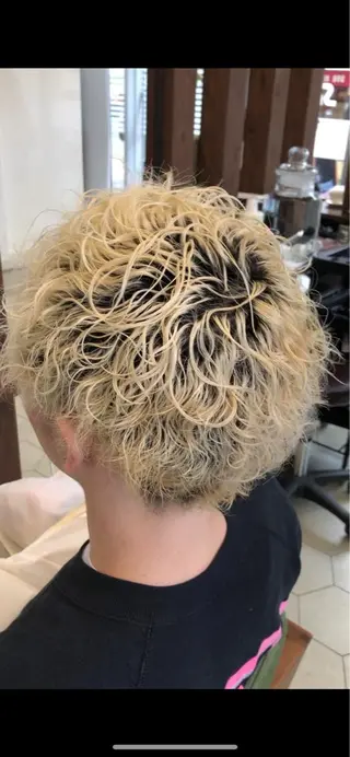 ミディアム パーマ メンズ 堤太志 メンズパーマ特化のヘアスタイル