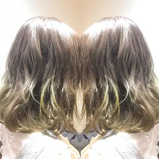 ミディアム カラー パーマ ヘアアレンジ メンズ キッズ ネイル マツエク・マツパ サロンドミルク 原宿のヘアスタイル