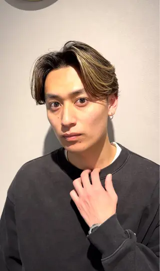 ショート パーマ メンズ unopulir 景山 凌のヘアスタイル