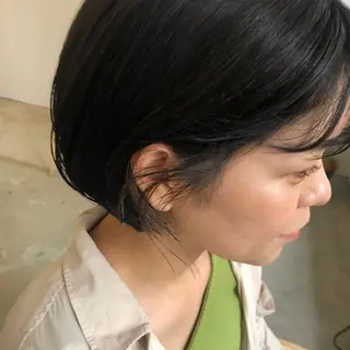 ショート カラー やまさきえりこ ニュアンスパーマのヘアスタイル