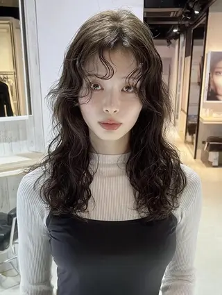 カラー パーマ パーマ特化✨/肥後 有紗のヘアスタイル