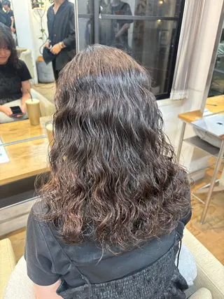 ミディアム パーマ レディースパーマ🍭 /大阪/福島駅/りなのヘアスタイル