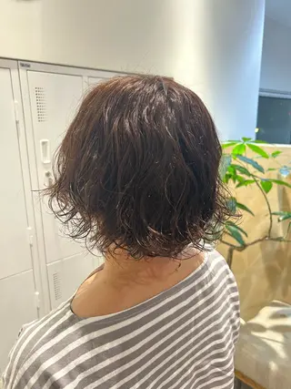 ショート パーマ 青山 里帆のヘアスタイル