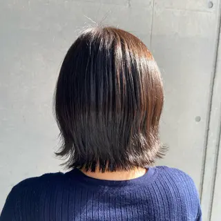 ミディアム カラー 💜推しインナー カラー/菊池柊真💜のヘアスタイル