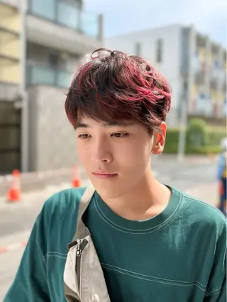 カラー メンズ accorto 小林ユウのヘアスタイル