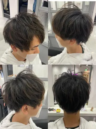 ショート メンズ 🔥メンズパーマ 特化 渡辺一翔のヘアスタイル