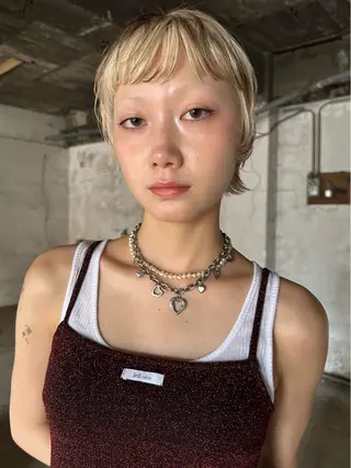 ショート カラー ヘアアレンジ 🎀オイダイラ モモカ🎀のヘアスタイル