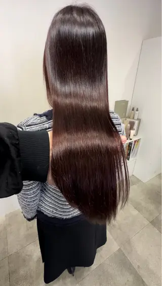 ロング 地毛風酸性縮毛矯正 /木原崇了のヘアスタイル