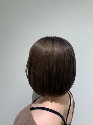 ショート カラー 透明感カラー ボブ/ 直感カラー診断のヘアスタイル
