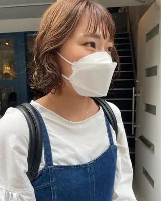 ショート パーマ やまさきえりこ ニュアンスパーマのヘアスタイル