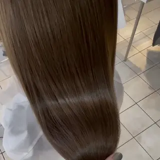 ロング カラー 縮毛矯正/ワンカラー モデル募集🫧羽夏のヘアスタイル