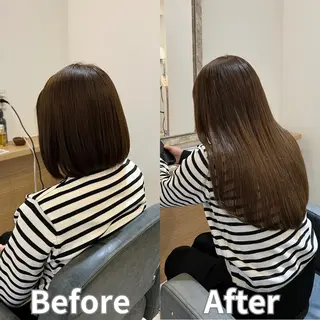 ロング 河野 七優のヘアスタイル
