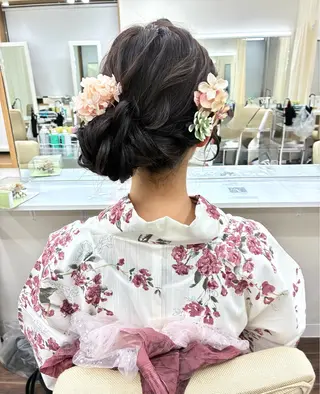 ロング YUMEYAKATA 五条店のヘアスタイル