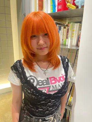 ミディアム カラー ハイトーンカラー otowa🎀ིྀのヘアスタイル
