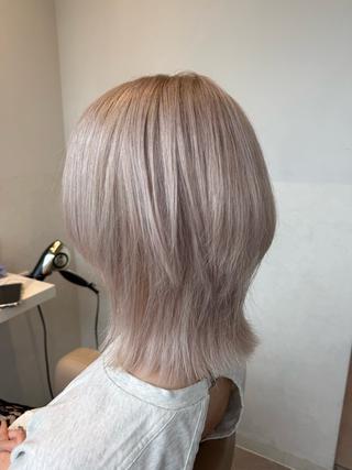ミディアム カラー 🍇おぐら めぐみ🍇のヘアスタイル