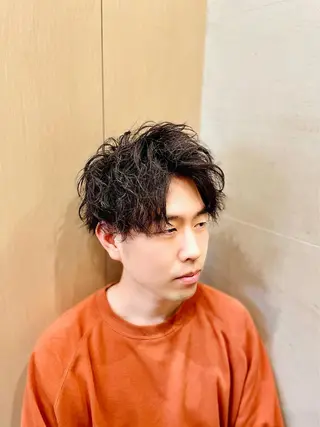 ミディアム パーマ 代表 武田晃英のヘアスタイル