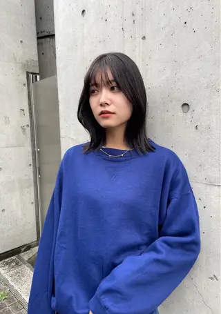 ミディアム カラー レイヤーカット🎀 kanaのヘアスタイル