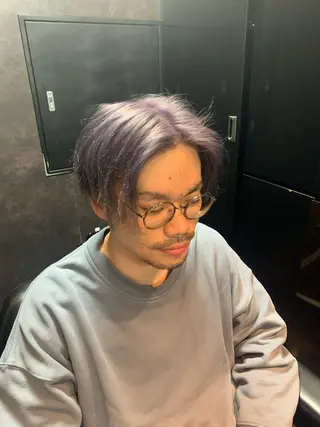 ミディアム カラー 山内 敢史のヘアスタイル