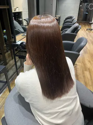 ミディアム 透明感・艶カラー 🩵miaのヘアスタイル