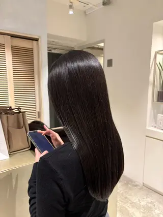 ロング パーマ SHEA /縮毛矯正 イソダハルカのヘアスタイル