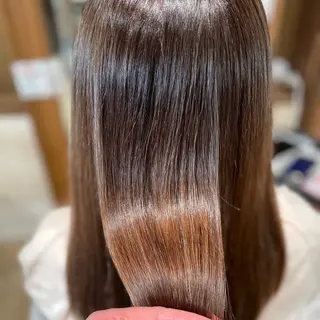 ロング 髪質改善縮毛矯正 美容師✂️山崎竜二のヘアスタイル