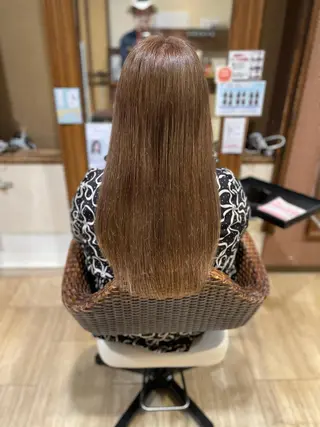 ロング 髪質改善縮毛矯正 美容師✂️山崎竜二のヘアスタイル