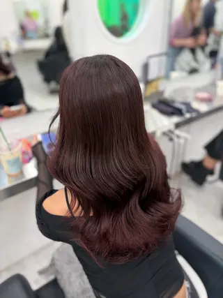 カラー girlな暖色ヘア 🪽🫧ハルナ🎀のヘアスタイル