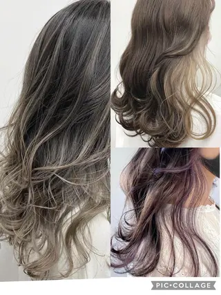 ミディアム ヘアアレンジ パーマ カラー 一人一人の輝きを 心を込めてのヘアスタイル