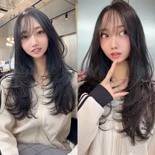 ロング カラー ✨髪質改善特化✨副 店長椎葉信乃介のヘアスタイル