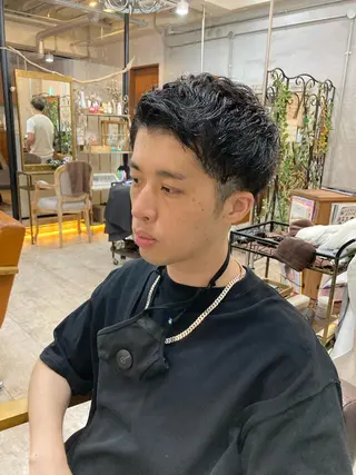 ヘアアレンジ メンズ カット スパのヘアスタイル