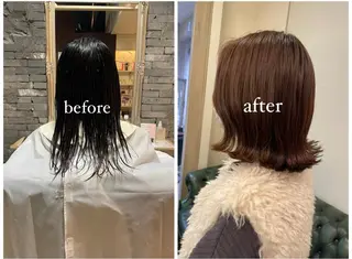 セミロング 山岸 朱里のヘアスタイル