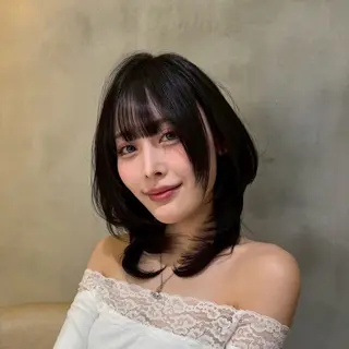 セミロング 🦋高屋敷陸🦋 レイヤー/ハイトーンのヘアスタイル