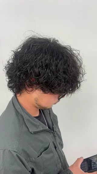 ショート パーマ メンズ 名古屋メンズパーマ /松井生のヘアスタイル