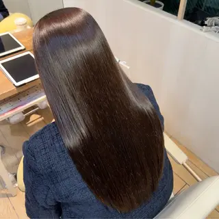 ロング カラー ブリーチなし艶カラー 🤍mikuのヘアスタイル